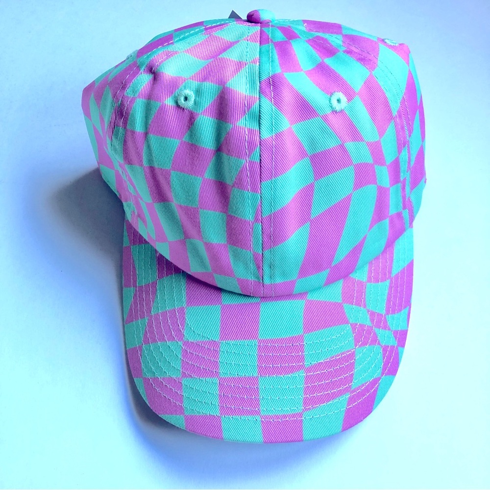 NEW CULTURE FLY Checkered Dad Cap Hat Multicolor Women’s